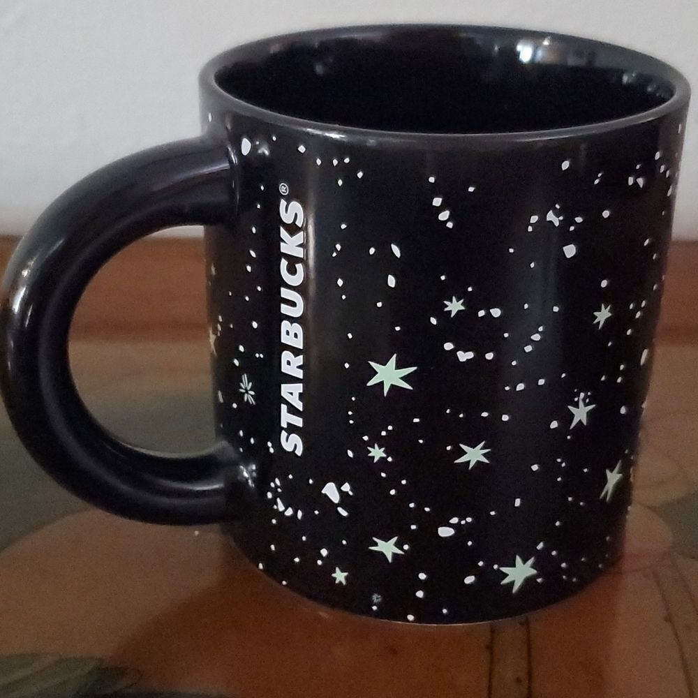 Starbucks Glow In the Dark Star Night Mug 12 oz. NWT
